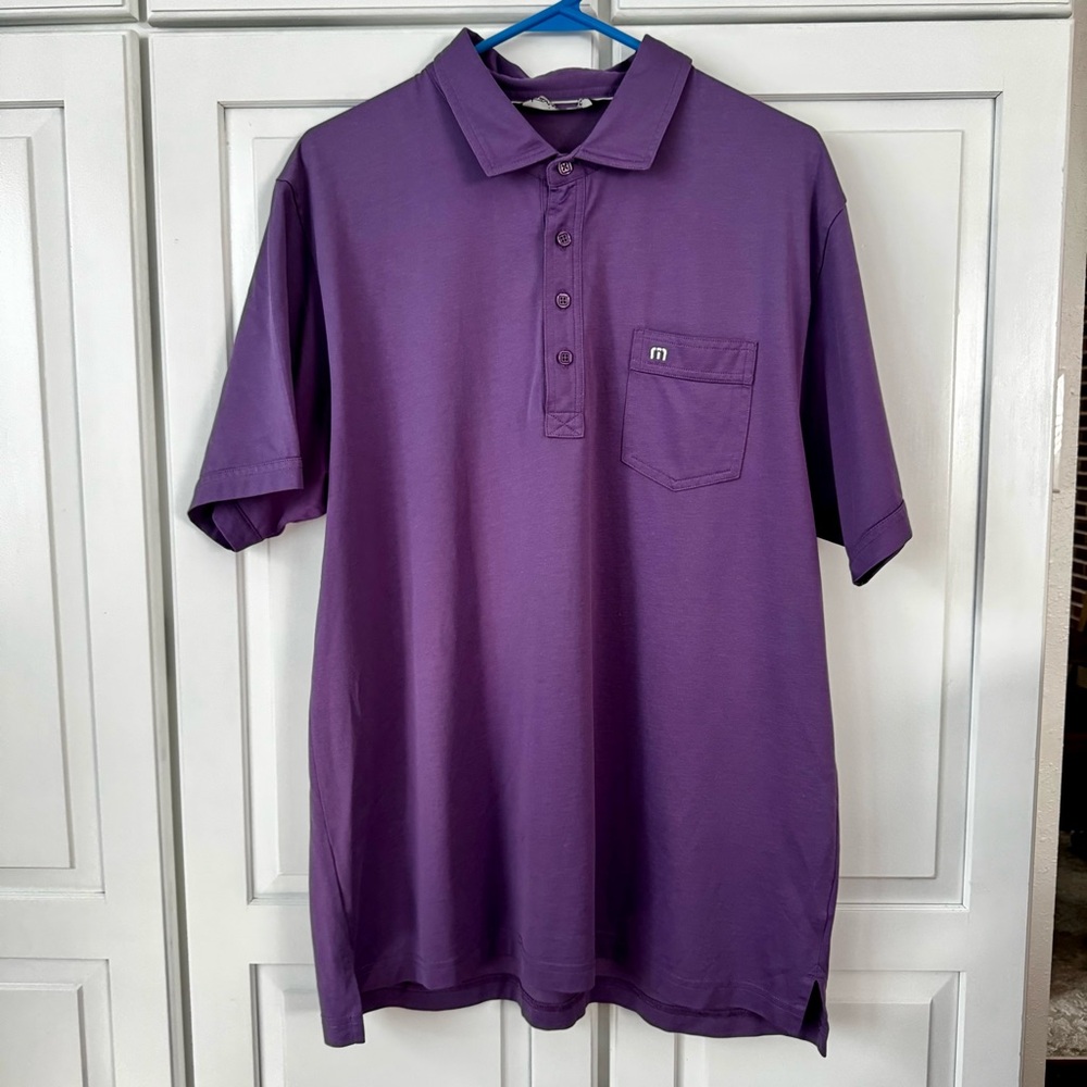 Travis Mathew -Purple Polo Shirt. XL‎